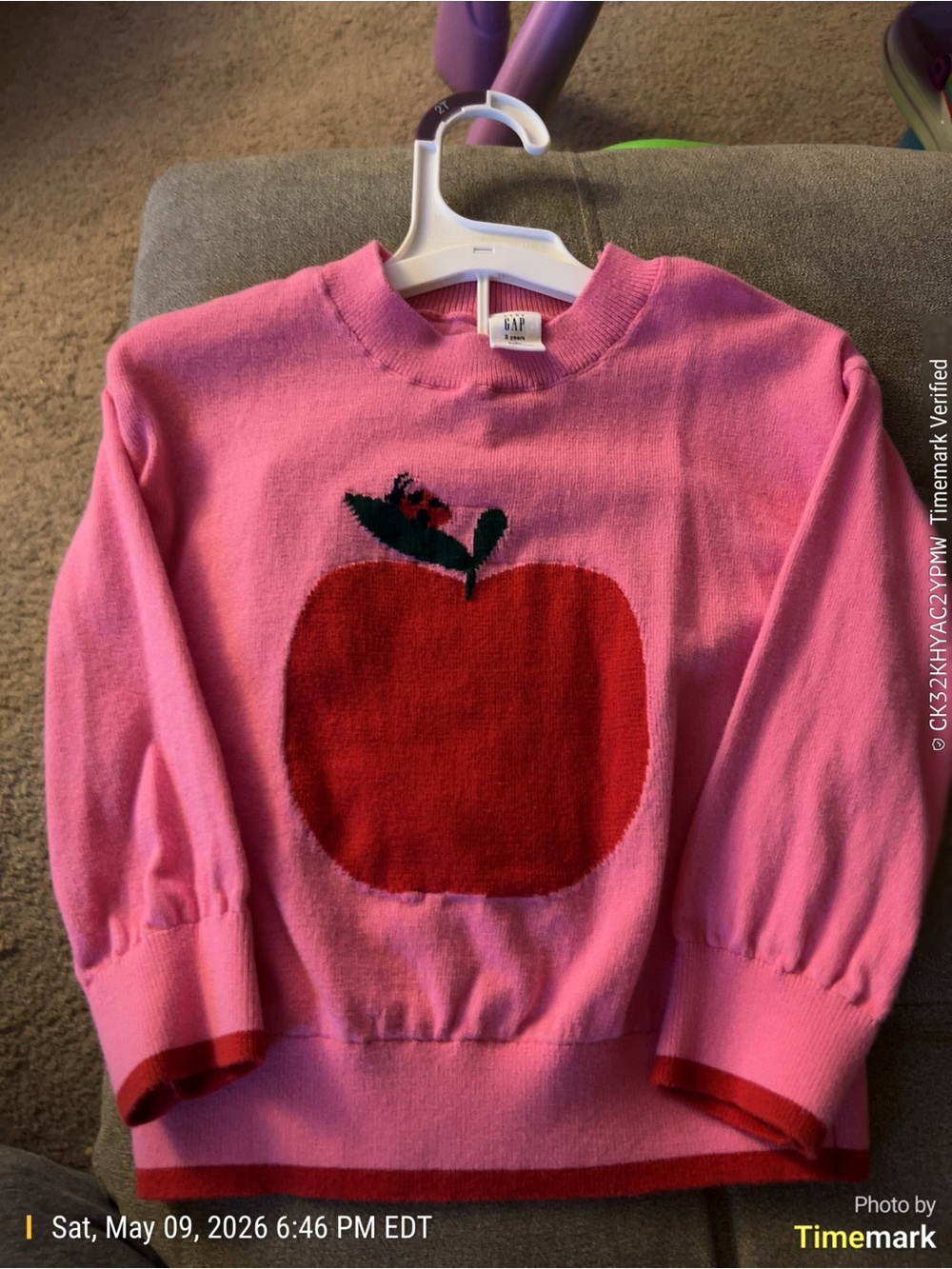 GAP Baby Pink Crewneck Sweater